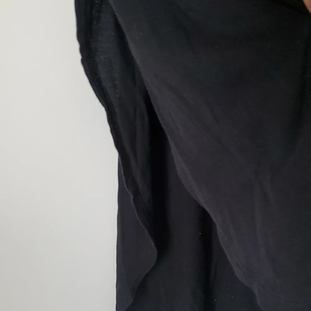 Ambiance Black Short-Sleeve Crewneck Tunic Top - Picture 4 of 6